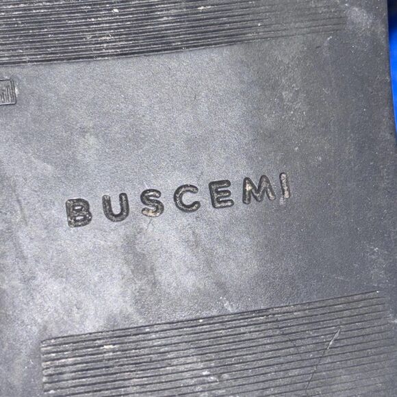 Used Buscemi PadLock Key Buckle Sneakers Size 10 in Black Leather - Picture 7 of 7